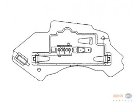 BEHR MERCEDES KLİMA ŞALTERİ 210 E200-320 (KABLOSUZ) Y.M