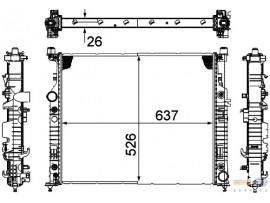 BEHR MERCEDES RADYATÖR 164/251